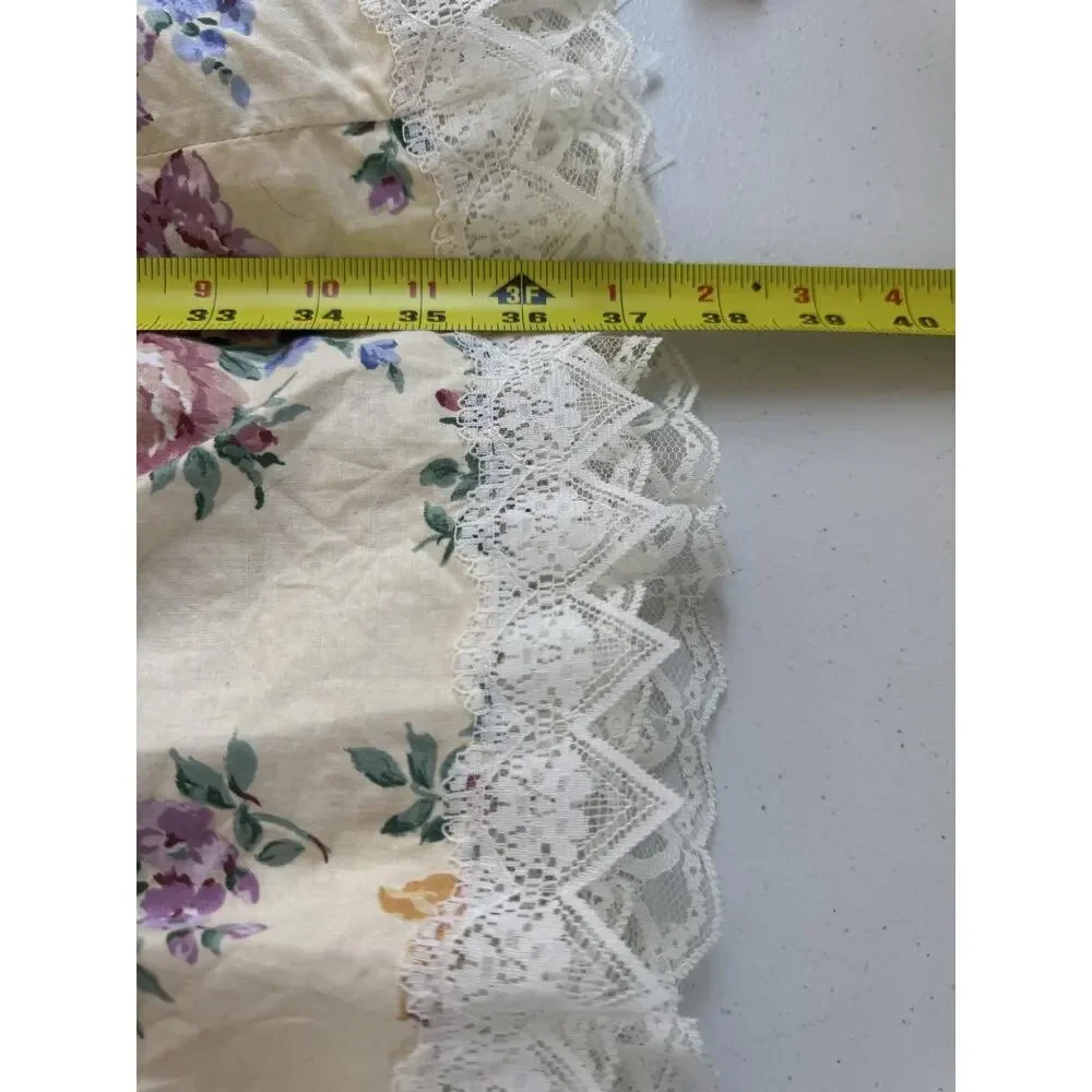 Vintage Jessica McClintock Gunne Sax Dress Girls 14 Floral Lace Prairie Boho